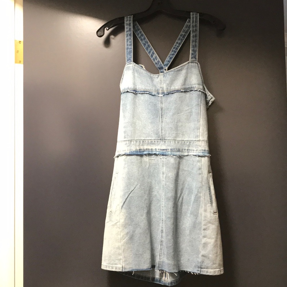 free people denim dress